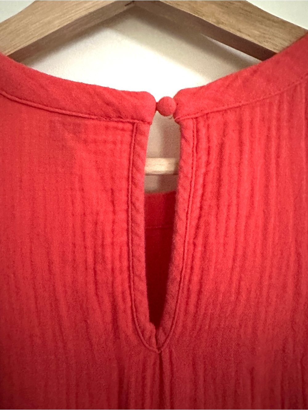 Universal Thread Coral Red Tiered Dress - Picture 5 of 7